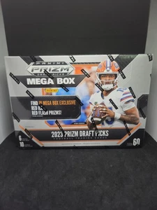 Mega caja de fútbol americano NFL 2023 Panini Prizm selecciones del draft -NUEVA- 18 Red Blast/Ice Prizm - Imagen 1 de 7