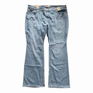NEW Levi’s 315 Shaping Bootcut Blue Stretch Jeans W42 / L31 - 24W - Mid Rise - Picture 1 of 8