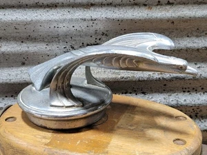 Antik 1931 1932 Chevrolet Adler Motorhaubenverzierung Kühlerdeckel Chrom Metall OEM - Bild 1 von 11