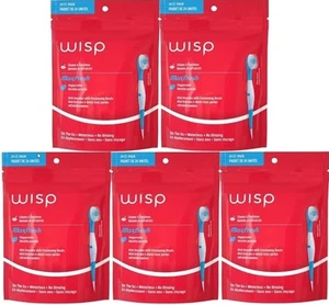 Colgate Max Fresh Wisp Einweg Mini Zahnbürste, Pfefferminze - 24 Stück, 5er Pack - Bild 1 von 5