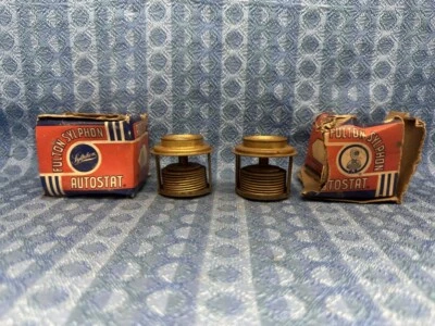 1949-1953 Ford & Mercury V8 NORS Pair of Brass High Temp. Thermostats 1950 1952 - Image 1 of 4