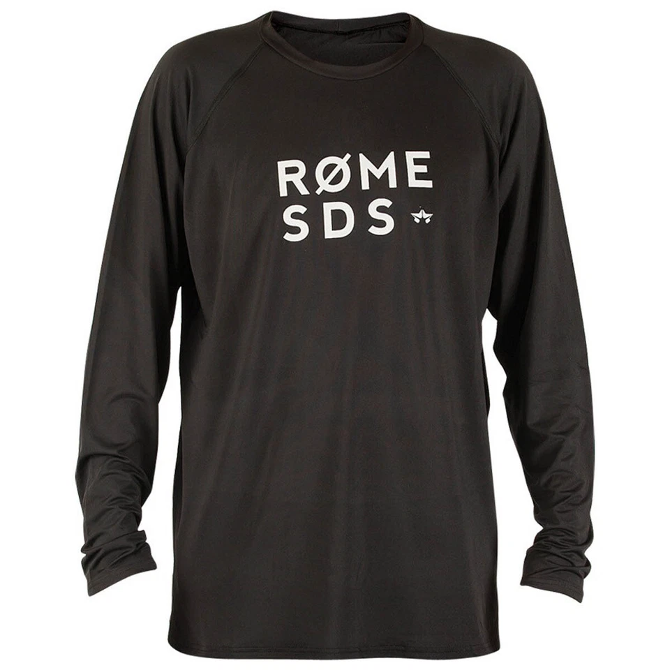 New Rome Mens Rome Shred Crew Base Layer L/S Shirt Small Black - Image 1 of 1