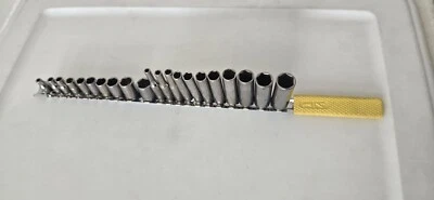 Craftsman 1/4" Drive 21 Piece Metric Socket Set W/ Holder Deep Shallow 6 Point - Image 1 of 4