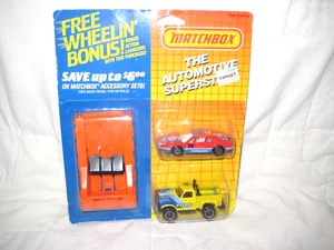 Lotto ruote libere Matchbox MIP 1981 Pioneer Ferrari 308 GTB & 1982 Ford Flareside - Foto 1 di 6