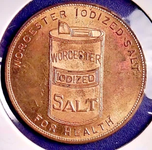 Worcester Iodized Salt - Don't Worry Club Token - Picture 1 of 2