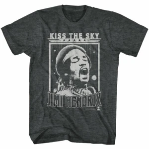 Jimi Hendrix Drawing Kiss The Sky Men's T Shirt Rock Music Merch - Picture 1 of 3