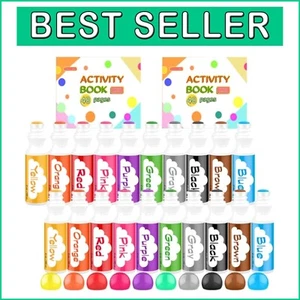 Fun and Easy Washable Dot Markers for Toddlers - 2 Packs with Activity Books - Picture 1 of 9