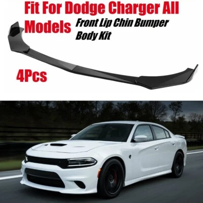 3x Para Dodge Charger RT SXT 2015-2020 Front Bumper Lip Spoiler Divisores Inferiores - Imagem 1 de 4
