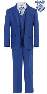 Conjunto de 7 trajes ajustados para niño formal boda graduación talla 12 meses 18 años  Foto 1 de 4