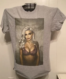 Kylie Jenner Lingerie Graphic Photoshoot T Shirt Medium - Picture 1 of 3