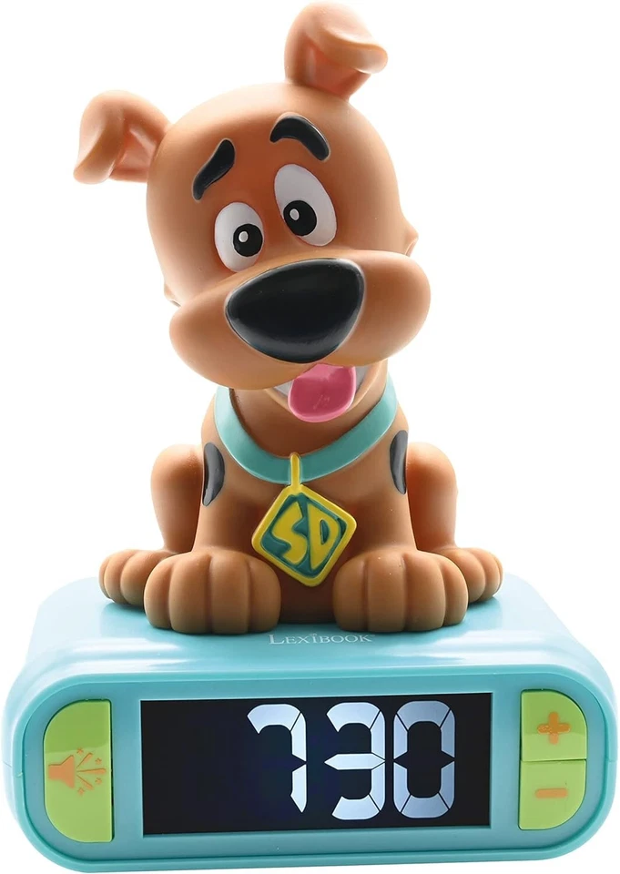 Lexibook Digital Alarm Clock and Night Light for Kids (Scooby-Doo)