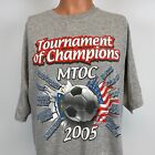 Adidas Massachusetts Youth Soccer Tournament Of Champions T Shirt Vtg 2005 L 