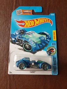 HOT WHEELS 209/250 - 2005 Street Beasts 9/10 - Turbot in Blue - Carded - Picture 1 of 2