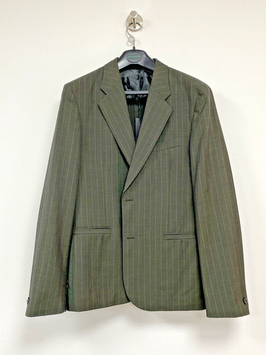 Gianni Versace blazer verde con etichette con piccolo difetto taglia 50 italiano
