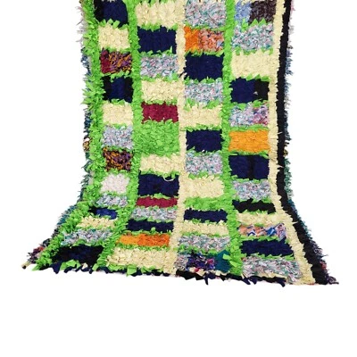 Handmade Vintage Moroccan Rug Berber Rug Patchwork Area Rug Azilal Kilim Carpet - Image 1 of 4