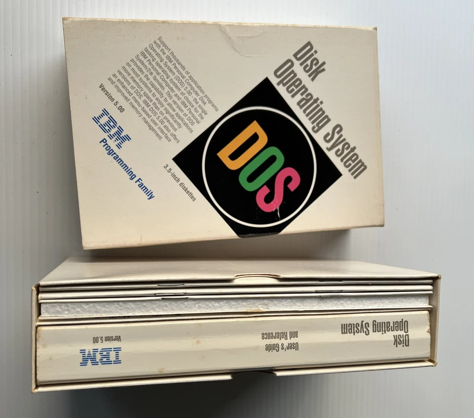 Sistema operativo de disco IBM DOS 5.0 1991 Foto 1 de 1