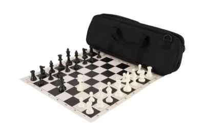 Deluxe Chess Set Combination - Triple Weighted - Black - Image 1 of 2