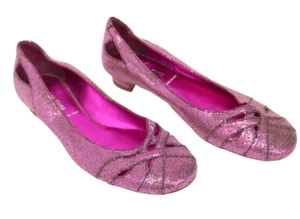 Miu Zapatos Mujer (Eu) 35.5 Rosa Brillante sin Cierres Ballet Vestido Planos - Imagen 1 de 10