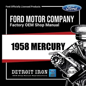 1958 Mercury Shop Manuals, Sales Literature & Parts Books on CD - Picture 1 of 2