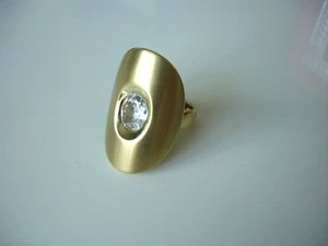Pierre Lang Ring Gr.VII ( 7 ) GO matt Zirkonia w. NEU NP. 169€ - Bild 1 von 3