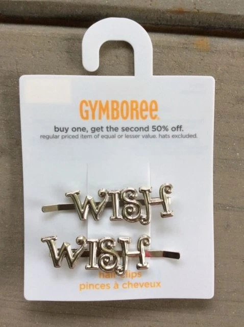 NUEVO CON ETIQUETAS Gymboree DESEOS DE HADAS Barrettes 2 Set Accesorio para el cabello Medias de Santa Regalo Foto 1 de 1