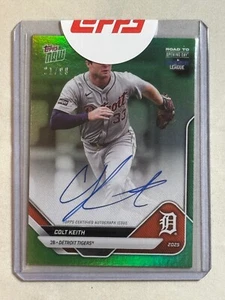 2025 Topps Now Camino al Día Inaugural Green Colt Keith Automático/99 #A-CK Tigers - Imagen 1 de 2