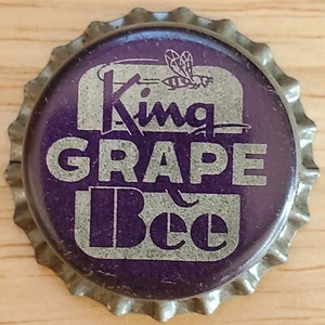 Vintage King Bee GRAPE SODA Cork Lined bottle cap; 1950's; Unused; NOS - Picture 1 of 8