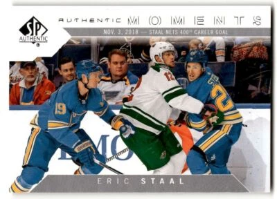 2018-19 SP Authentic Moments Eric Staal #115 Minnesota Wild - Image 1 of 2