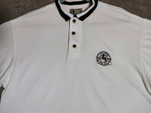 Cutter & Buck Lahinch Golfschläger Irland Shirt Herren Large weiß Golf Polo - Bild 1 von 10
