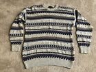 Mac Millón brown / tan striped pullover sweater, XL, Canada