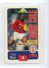 (Jg7377) SUBBUTEO SQUADS,FOOTBALL,MANCHESTER UNITED,ANDY COLE,1995-96 