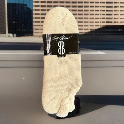 Calcetines De Colección Años 90 NOS 9-11 Corte Bajo Roll Top Golf Marrón Orlon Acrílico Bill Blass Foto 1 de 4