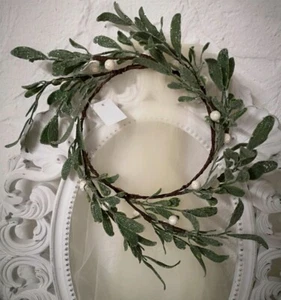 Türkranz Mistel Adventskranz Mistelkranz Weihnachten Shabby Chic Vintage 17cm - Bild 1 von 5