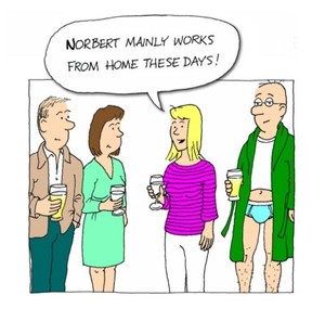 Funny Norbert Working From Home Birthday Card – Humorous UK Made Greeting Card