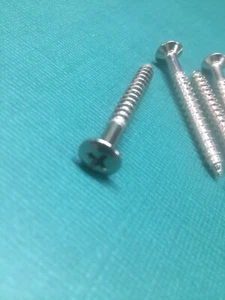 Set of 4 NECK MOUNTING SCREWS For Plate or Bushings Hardened Plated Nickel Steel - Picture 1 of 2