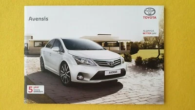 Toyota Avensis Active Business Edition Icon Excel car brochure March 2014 MINT P - Image 1 of 4