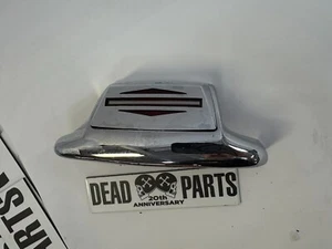 Harley chrome rear Bar & Shield pre-09 fender tip lamp trim - Picture 1 of 5
