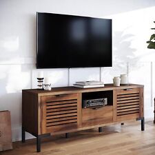 Rustic Solid Wood TV Stand, Under 5 Minutes Assembled Entertainment Center