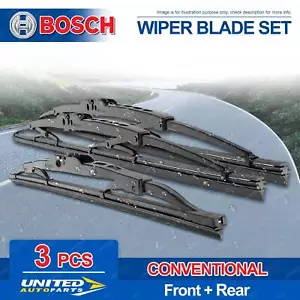 Bosch Wiper Blade Set for Mitsubishi Pajero NP NS NT NW 1/2003-onward - Picture 1 of 2