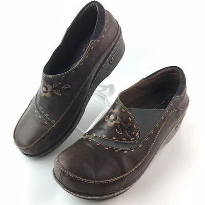 Spring Step L'Artiste Burbank Clog Womens Size 39 ~ US 8.5 Leather Slip On Brown - Image 1 of 4