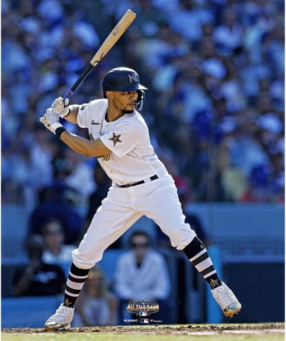 Mookie Betts Los Angeles Dodgers Unsigned Bats in All-Star White Cover
