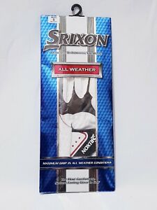 Srixon Mens All WEATER Synthetic Leather White Left hand Golf Glove Size Small