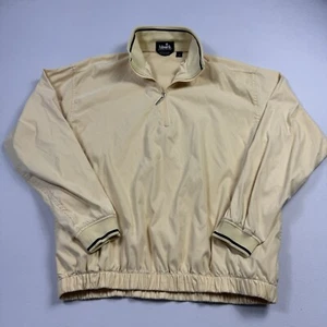 Ashworth Weather Systems Men’s Medium Yellow Long Sleeve Zip Windbreaker Jacket - Picture 1 of 11