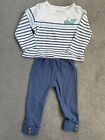 Jojo Maman Bebe Boys Whale Stripy Outfit. Age 6-12 Months (6-9 / 9-12 Months)