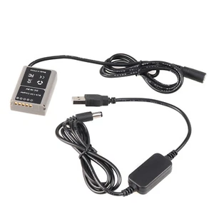 Acoplador de batería ficticia decodificada de CC + cable USB para cámara Olympus E-P5 E-M1 E-M5 II - Imagen 1 de 9