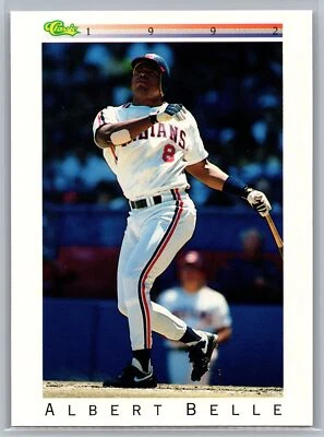 1992 Classic I #T13 Albert Belle Cleveland Indians - Image 1 of 2
