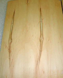 Wormy Natural Maple wood veneer 8" x 11" with paper backer 1/40' thickness - Picture 1 of 2