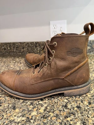 Botas Harley Davidson para hombre talla 10,5 Dellen 5,5 pulgadas cuero moto Foto 1 de 4