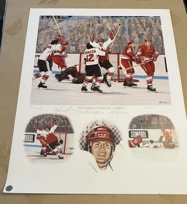 Daniel Parry Henderson Puntuaciones Para Canadá 237/250 PRUEBA DE ARTISTA CERTIFICADO DE AUTENTICIDAD RARO - 5 SIGS Foto 1 de 4