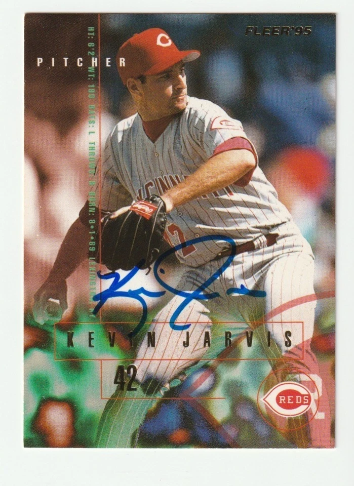 Kevin Jarvis Signed 1995 Fleer Card #438 Auto Cincinnati Reds Autograph COA - Image 1 of 1